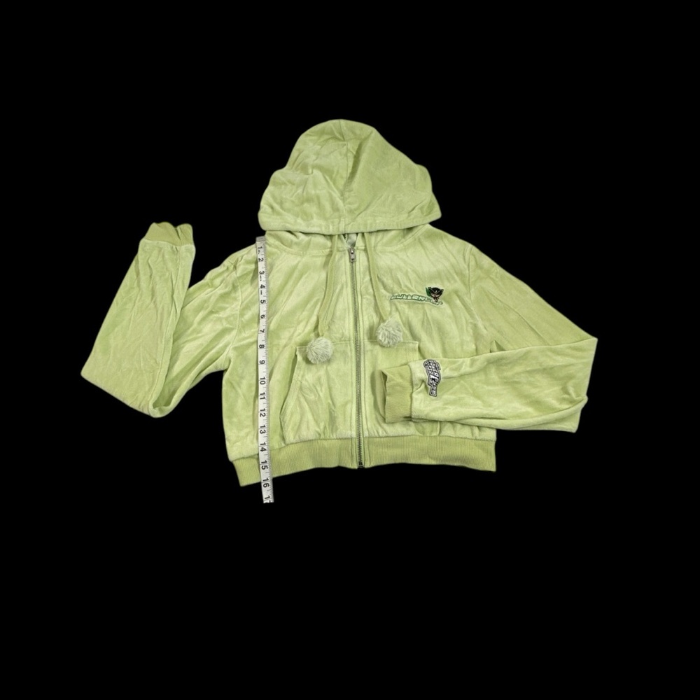 Dolls Kill x The Powerpuff Girls Size XL Sweatshirt Hoodie Velour Crop - Picture 5 of 9